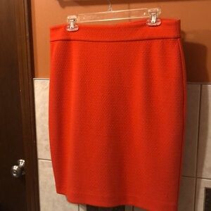Ann Taylor Orange Skirt